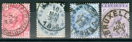 N° 38-41 Obl - 1883 - 1883 Leopold II