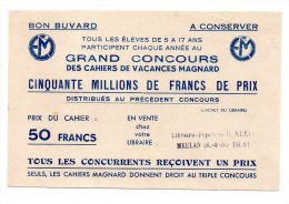 Buvard - Grand Concours Des Cahiers De Vacances Magnard - Stationeries (flat Articles)