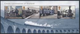 GREAT BRITAIN 2012, Classic Locomotives Of Scotland Minisheet** - Blocs-feuillets