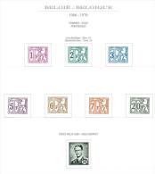 FILATELIA - BELGIO - SEGNATASSE - POSTAGE DUE - ANNO 1966/1970  - 7 VALORI NUOVI ** MNH - UNIF. 66/72 + P.M. 1 - Postzegels
