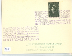 BRIEFOMSLAG UIT 1938 NVPH 310 "DEN VLIEGENDE HOLLANDER " (7918) - Briefe U. Dokumente