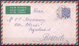 Lettre  Cachet BAILE ATHA CLIATH   Annee 1950  Affranchie  Avec  1 Timbre De 1922  Pour  BIARRITZ Peu Commun... - Briefe U. Dokumente