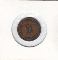2 PFENNIG  Bronze 1876 F - 2 Pfennig