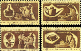 Etats-Unis / United States (Scott No.1456-59 - Colonial American Craftsmen) (o) Série / Set - Used Stamps