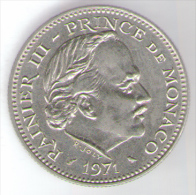 MONACO 5 FRANCS 1971 - 1960-2001 Neue Francs