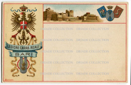 CARTOLINA LEGIONE CARABINIERI REALI BARI ILLUSTRATORE BOCCIANTI - Police - Gendarmerie