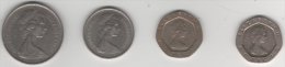 Grande Bretagne Monnaies   LOT 4  Pieces Set 4 Coins  Twenty Pence 1982, 5 New Pence 1971, 10 New Pence 1977 - Sammlungen