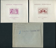 SERIE COMPLETE DES 24 BLOCS FEUILLETS DE L'EXPOSITION INTERNATIONALE DE 1937, AVEC SON ENVELOPPE - LUXE - 1937 Exposition Internationale De Paris