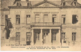 Peronne  (somme) WO I   A.P.  Visé   N° 2038 Le Musée Bombardé - Guerre 1914-18
