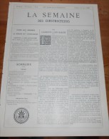 La Semaine Des Constructeurs. N°8. 16 Août 1890.Fontaine à Halle, Allemagne. Hôtel De Ville à Anderlecht, Brabant. - Magazines - Before 1900