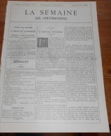 La Semaine Des Constructeurs. N°9. 23 Août 1890.Porte Du Secteur D'électricité De Clichy à Paris. Courbet à Abbeville. - Magazines - Before 1900