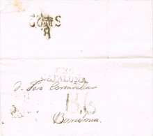 5493. Carta Entera Pre Filatelica TARRAGONA 1807 - ...-1850 Prephilately