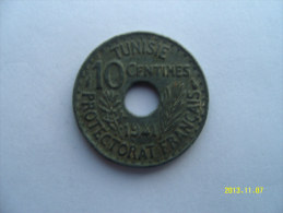 TUNISIA  10  CENTIMES  1941 - Tunesien