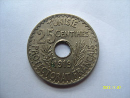 TUNISIA  25  CENTIMES  1945 - Tunesien