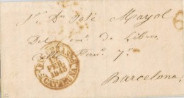 5496. Carta Entera Pre Filatelica  FIGUERAS (Gerona) 1845 - ...-1850 Prephilately