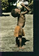 Kind Children Enfant Africans Mission Neu Guinea Drink On The Coconut Kokosnus Um 1963 - Guinea