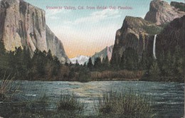 C1920 YOSEMITE VALLEY FROM BRIDAL VEIL MEADOW - Yosemite