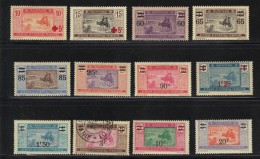 MAURITANIE N° 34 à 38 + 50 à 56 * Charniéres Légéres (1 Valeur Obl.) - Unused Stamps
