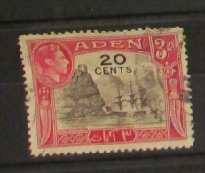 Aden 1951 King George Overprint 20 Cents - Aden (1854-1963)