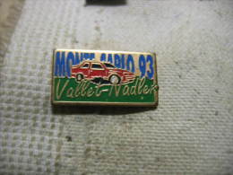 Pin´s Rallye De Monte Carlo 93 Avec VALLET Et NADLER Sur 205 GTI. Courses De Voitures - Peugeot