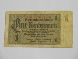 1 Eine  Rentenmark ---7 N° --- - 1937  Rentenbankscheine - Germany - Allemagne **** Billet Rare EN ACHAT IMMEDIAT ***** - 1 Rentenmark