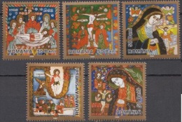 Romania 2006 Easter Art Glass Paintings  Mi 6041-6045 - MNH (**) - Neufs