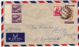 Old Letter - India - Poste Aérienne