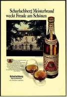 Reklame Werbeanzeige  -  Scharlachberg Meisterbrand Weckt Freude Am Schönen  -  Von 1970 - Alcools