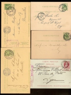 5 Postkaarten Waarvan 2 Van Nr. 45 , 1 Van Nr. 74 , 1 Van Nr. 83 En 1 Van Nr. 110 Waarbij 4 Met Firma - LOGO ! - 1869-1888 Leone Coricato