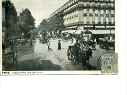 75 PARIS BOULEVARD DES CAPUCINES ANIMATION VOITURES A CHEVAL - Arrondissement: 02