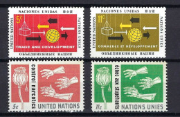 UNO NY, Vereinte Nationen 1964, Nr. 140-141 + 143 Konferenz Für Handel Und Entwicklung  (UNCTAD), Genf.  Postfrisch Mnh - Nuovi