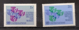 UNO NY, Vereinte Nationen 1980, Nr. 342-343 Frauendekade Der Vereinten Nationen Postfrisch (mnh) - Neufs