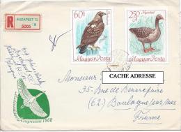 BUDAPEST 1968 Lettre Recommandée Pour La France. - Poststempel (Marcophilie)