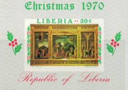 AW0457 Liberia 1970 Christmas Painting Imperf M MNH - Engravings