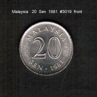 MALAYSIA   20  SEN  1981  (KM # 4) - Malaysia