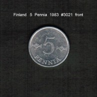FINLAND   5  PENNA  1983  (KM # 45a) - Finlande