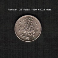 PAKISTAN   25  PAISA  1980  (KM # 37) - Pakistan