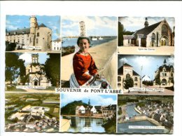 CP - PONT L ABBE (29) CARTE SOUVENIRS - Pont L'Abbe