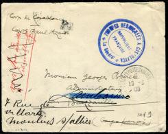 MAROC - LETTRE EN FRANCHISE MILITAIRE, " TROUPES DÉBARQUÉES A CASABLANCA ", DE CASABLANCA LE 19/3/1908 - TB - Cartas & Documentos