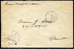 MAROC - LETTRE EN FRANCHISE MILITAIRE, " TROUPES D'OCCUPATION DU MAROC ", TRESOR ET POSTES / 213 LE 13/1/1913 - B - Covers & Documents