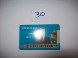 MERCURY CARDS - Simple To Use  -2£  - Voir Photo (30) - Mercury Communications & Paytelco