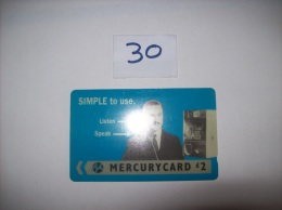 MERCURY CARDS - Simple To Use  -2£  - Voir Photo (30) - [ 4] Mercury Communications & Paytelco