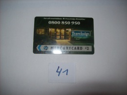 MERCURY CARDS  - TRAVELODGE   - £2 - Voir Photo (41) - [ 4] Mercury Communications & Paytelco