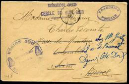 MAROC - LETTRE EN FRANCHISE MILITAIRE, " REGION SUD / CERCLE DU HAUT GUIR ", TRESOR ET POSTES / 85 LE 23/8/1913 - TB - Storia Postale