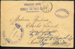 MAROC - LETTRE EN FRANCHISE MILITAIRE, " REGION SUD / CERCLE DU HAUT GUIR ", TRESOR ET POSTES / 85 LE 23/8/1913 - TB - Lettres & Documents