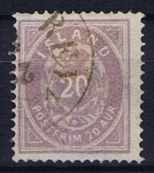 Iceland: 1876, Mi Nr 10 A  Perfo 14 : 13,5 Used  Damaged - Used Stamps