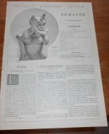 La Semaine Des Constructeurs. N°30. 17 Janvier 1891.L'Hôtel D'Ecoville à Caen.Le Diable De La Cathédrale De Nevers. - Magazines - Before 1900