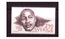 PRIX NOBEL PRIZE NOBELPREIS PAIX FRIEDEN PEACE 1964 M.L. KING USA SWEDEN SCHWEDEN SUEDE 1986   MNH MI 1416 HUMAN RIGHTS - Martin Luther King