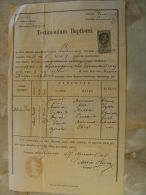 Old Document  - Poland -Galicia - 1875 -Ludzmierz - TYLKA    TM013.6 - Nascita & Battesimo