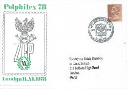 1978. 20th. ANNIVERSARY OF THE UNION OF POLISH PHILATELISTS IN G.B. - Gobierno De Londres (En Exhilio)